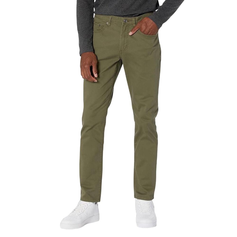 Amazon Essentials Men's 5-Pocket Stretch Twill Casual Pants Olive 38wx34L